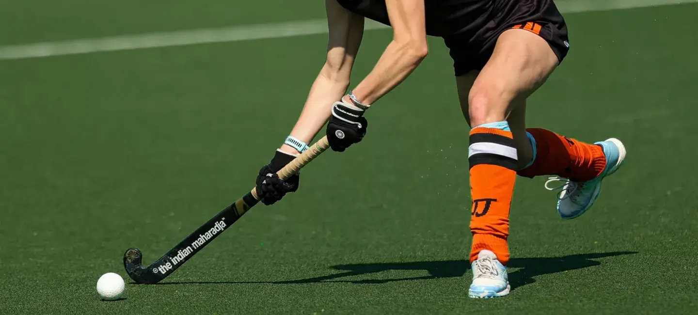 hockey field with artificial turf